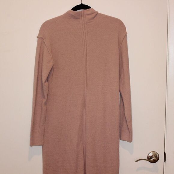 Caslon Pink Funnel Neck Long Sleeve Dress Women Size Small - Picture 9 of 15